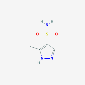 molecular formula C4H7N3O2S B2599437 5-甲基-1H-吡唑-4-磺酰胺 CAS No. 1935987-67-9