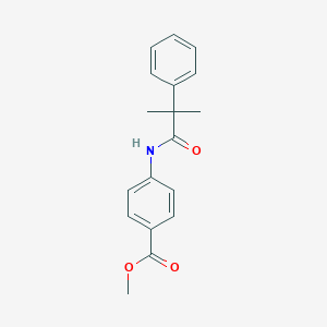 molecular formula C18H19NO3 B259944 Methyl 4-[(2-methyl-2-phenylpropanoyl)amino]benzoate 