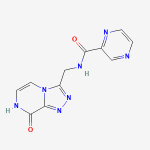 N-((8-hydroxy-[1,2,4]triazolo[4,3-a]pyrazin-3-yl)methyl)pyrazine-2-carboxamide