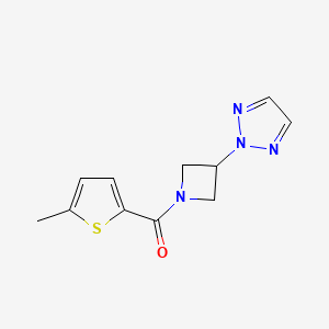(3-(2H-1,2,3-triazol-2-yl)azetidin-1-yl)(5-methylthiophen-2-yl)methanone