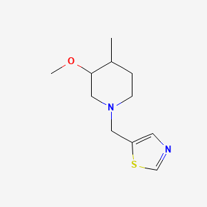 5-[(3-Methoxy-4-methylpiperidin-1-yl)methyl]-1,3-thiazole