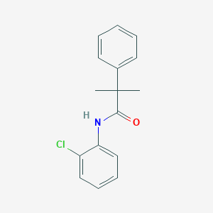 molecular formula C16H16ClNO B259949 N-(2-chlorophenyl)-2-methyl-2-phenylpropanamide 