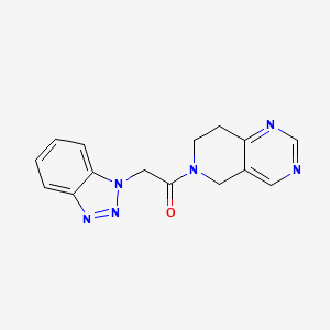 2-(1H-benzo[d][1,2,3]triazol-1-yl)-1-(7,8-dihydropyrido[4,3-d]pyrimidin-6(5H)-yl)ethanone