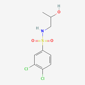 molecular formula C9H11Cl2NO3S B2599497 3,4-dichloro-N-(2-hydroxypropyl)benzenesulfonamide CAS No. 1153554-99-4
