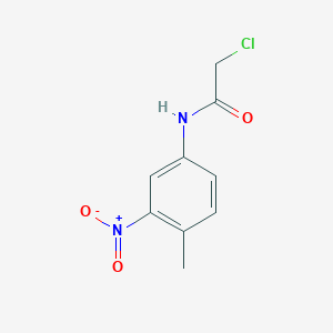 molecular formula C9H9ClN2O3 B2599507 2-氯-N-(4-甲基-3-硝基苯基)乙酰胺 CAS No. 329208-82-4