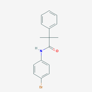 molecular formula C16H16BrNO B259951 N-(4-bromophenyl)-2-methyl-2-phenylpropanamide 