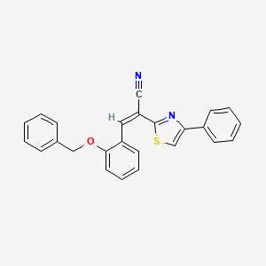 (Z)-3-(2-(benzyloxy)phenyl)-2-(4-phenylthiazol-2-yl)acrylonitrile
