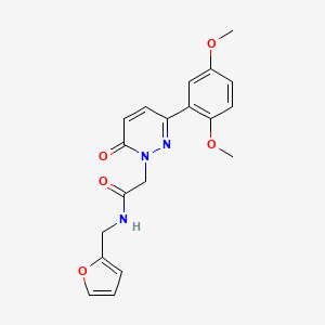 2-[3-(2,5-dimethoxyphenyl)-6-oxopyridazin-1-yl]-N-(furan-2-ylmethyl)acetamide