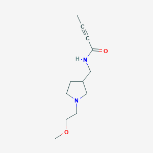 N-[[1-(2-Methoxyethyl)pyrrolidin-3-yl]methyl]but-2-ynamide