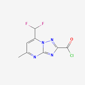 7-(Difluoromethyl)-5-methyl-[1,2,4]triazolo[1,5-a]pyrimidine-2-carbonyl chloride