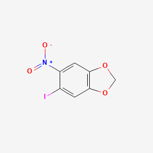 molecular formula C7H4INO4 B2599564 5-碘-6-硝基-1,3-苯并二噁唑 CAS No. 7106-74-3