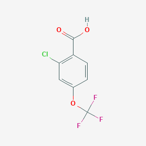 molecular formula C8H4ClF3O3 B2599578 2-氯-4-(三氟甲氧基)苯甲酸 CAS No. 1261731-19-4