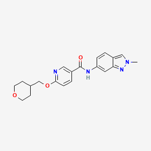 N-(2-methyl-2H-indazol-6-yl)-6-((tetrahydro-2H-pyran-4-yl)methoxy)nicotinamide