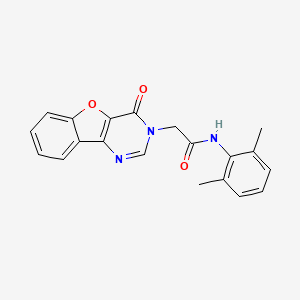 molecular formula C20H17N3O3 B2599595 N-(2,6-二甲苯基)-2-(4-氧代-[1]苯并呋喃[3,2-d]嘧啶-3-基)乙酰胺 CAS No. 850540-23-7