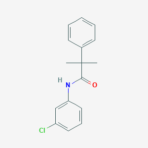 molecular formula C16H16ClNO B259960 N-(3-chlorophenyl)-2-methyl-2-phenylpropanamide 