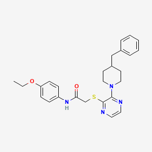 molecular formula C26H30N4O2S B2599604 4-(3-{[4-(2-甲氧基苯基)哌嗪-1-基]羰基}哌啶-1-基)-2-甲基噻吩并[3,2-c]吡啶 CAS No. 1116007-26-1