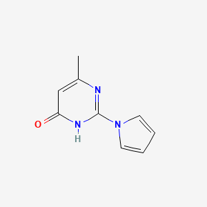 B2599629 6-Methyl-2-(1H-pyrrol-1-YL)-4-pyrimidinol CAS No. 76178-97-7