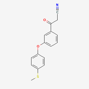 3-{3-[4-(Methylsulfanyl)phenoxy]phenyl}-3-oxopropanenitrile