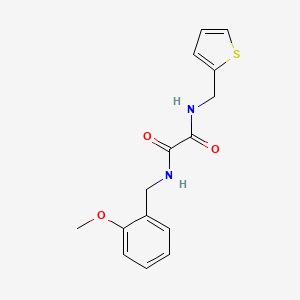 molecular formula C15H16N2O3S B2599643 N1-(2-甲氧基苄基)-N2-(噻吩-2-基甲基)草酰胺 CAS No. 941962-86-3