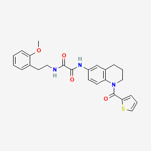 N1-(2-methoxyphenethyl)-N2-(1-(thiophene-2-carbonyl)-1,2,3,4-tetrahydroquinolin-6-yl)oxalamide