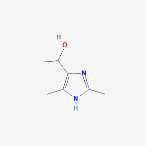 molecular formula C7H12N2O B2599693 1-(2,5-二甲基-1H-咪唑-4-基)乙醇 CAS No. 97749-60-5