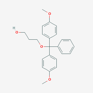 molecular formula C24H26O4 B025997 1-Propanol, 3-[bis(4-methoxyphenyl)phenylmethoxy]- CAS No. 110675-04-2