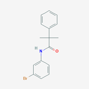 molecular formula C16H16BrNO B259971 N-(3-bromophenyl)-2-methyl-2-phenylpropanamide 