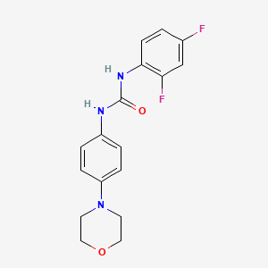 molecular formula C17H17F2N3O2 B2599720 N-(2,4-二氟苯基)-N'-(4-吗啉苯基)脲 CAS No. 866156-01-6