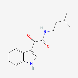 molecular formula C15H18N2O2 B2599729 2-(1H-indol-3-yl)-N-isopentyl-2-oxoacetamide CAS No. 852367-28-3