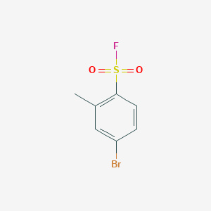 molecular formula C7H6BrFO2S B2599750 4-Bromo-2-methylbenzene-1-sulfonyl fluoride CAS No. 1934405-42-1