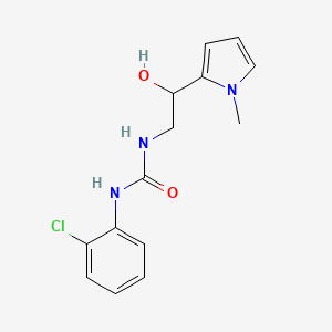 1-(2-chlorophenyl)-3-(2-hydroxy-2-(1-methyl-1H-pyrrol-2-yl)ethyl)urea