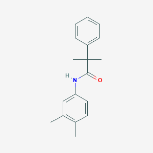 molecular formula C18H21NO B259977 N-(3,4-dimethylphenyl)-2-methyl-2-phenylpropanamide 