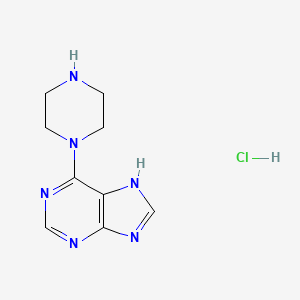 6-(piperazin-1-yl)-9H-purine hydrochloride