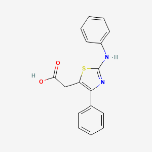 (2-Anilino-4-phenyl-1,3-thiazol-5-yl)acetic acid