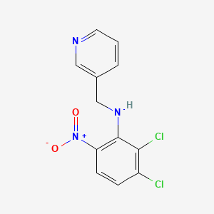 molecular formula C12H9Cl2N3O2 B2599779 N1-(3-pyridylmethyl)-2,3-dichloro-6-nitroaniline CAS No. 680212-52-6