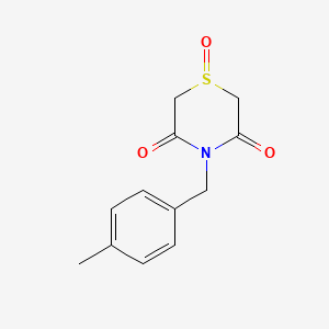 4-(4-Methylbenzyl)-1lambda~4~,4-thiazinane-1,3,5-trione
