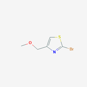 molecular formula C5H6BrNOS B2599788 2-Bromo-4-(methoxymethyl)-1,3-thiazole CAS No. 1699146-67-2