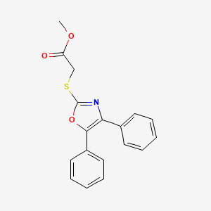 Methyl 2-[(4,5-diphenyl-1,3-oxazol-2-yl)sulfanyl]acetate