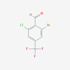 2-Bromo-6-chloro-4-(trifluoromethyl)benzaldehyde