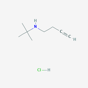 (But-3-yn-1-yl)(tert-butyl)amine hydrochloride