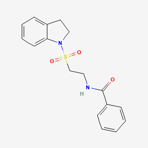 N-(2-(indolin-1-ylsulfonyl)ethyl)benzamide