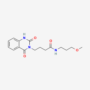 4-(2,4-dioxo-1,4-dihydroquinazolin-3(2H)-yl)-N-(3-methoxypropyl)butanamide