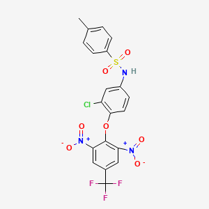N-(3-Chloro-4-(2,6-dinitro-4-(trifluoromethyl)phenoxy)phenyl)-4-methylbenzenesulfonamide