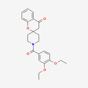 molecular formula C24H27NO5 B2599834 1'-(3,4-Diethoxybenzoyl)spiro[chroman-2,4'-piperidin]-4-one CAS No. 877810-81-6