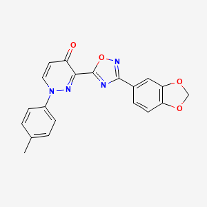 molecular formula C20H14N4O4 B2599843 1-(3-氯苯基)-N-(1-甲基-3-苯基丙基)-1H-1,2,3-三唑-4-甲酰胺 CAS No. 1112373-98-4