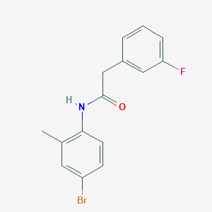 molecular formula C15H13BrFNO B259985 N-(4-bromo-2-methylphenyl)-2-(3-fluorophenyl)acetamide 