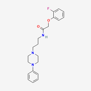 2-(2-fluorophenoxy)-N-(3-(4-phenylpiperazin-1-yl)propyl)acetamide
