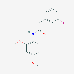 molecular formula C16H16FNO3 B259986 N-(2,4-dimethoxyphenyl)-2-(3-fluorophenyl)acetamide 