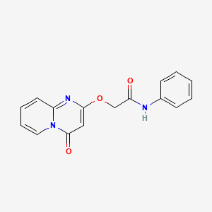 2-((4-oxo-4H-pyrido[1,2-a]pyrimidin-2-yl)oxy)-N-phenylacetamide