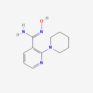 (Z)-N'-hydroxy-2-(piperidin-1-yl)pyridine-3-carboximidamide